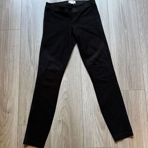 Helmut Lang Black Compress Mesh Dress Pants Legging Women’s Size Small Designer